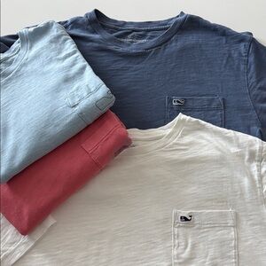 (4) Vineyard Vines Short Sleeve Tees